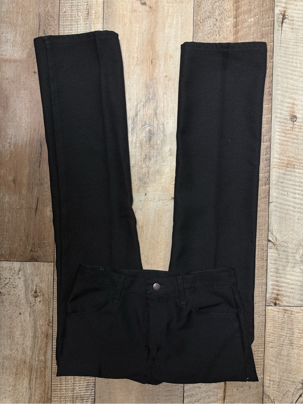 Men's Black Straight-Leg Wranglers